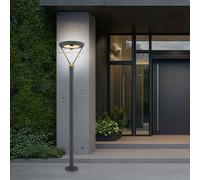 Lampada Solare da Percorso Außenstehlampe Grigio Vetro Alluminio Giardino LED H [EEK: Inaditato]