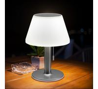 Lampada Solare da Tavolo Luce per Esterni LED Dimmerabile Passare Bianco Argento