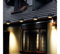 Lampada Solare Dachrinnenlampe Luce Recinzione Esterni Antracite L 16cm LED 4er