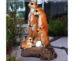 Lampada Solare Decorativa Luce Esterna LED Suricata Cartello Di Benvenuto