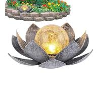 Lampada Solare Di Loto - Luce Percorso Impermeabile Per Giardino A LED, Arredamento Per Esterni | Luce Accento Di Fiori Di Loto A Energia Solare IP44 Per Prato, Patio, Cortile, Tavolo, Percorso, Decor