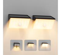 LAMPADA SOLARE ESTERNA 2 PEZZI LUCE LED CON SENSORE DI MOVIMENTO PER GIARDINO