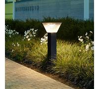 Lampada solare esterna contemporanea del prato LED Impermeabile Villa Garden Courtyard District Quartiere Residenziale Lawn Lamp (Style 15 H60CM Solar 1PCS)