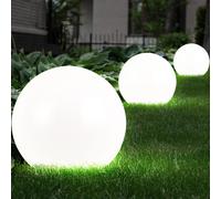 Lampada Solare Esterni da Giardino Chiodi Luce con Picchetto Intemperie LED 3er