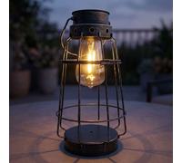 Lampada Solare Esterni Lanterna Giardino Batteria Maritim IP44 Argento Anticato