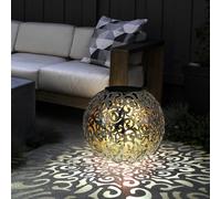 Lampada Solare Esterni Luce con Picchetto Sfera LED Stanzungen Argento Antico [EEK: Inaditato]