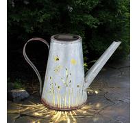 Lampada Solare Esterni Luci Decorative Annaffiatoio Batteria IP44 Metallo Blu 1x