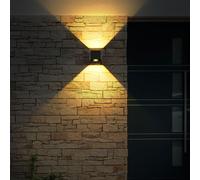 Lampada Solare Esterno da Parete Patio Apparecchio Facciata Regolabile LED