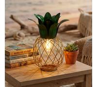 Lampada Solare Esterno Giardino Ananas Multicolore Verde Intemperie LED [EEK: Inaditato]