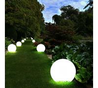 Lampada Solare Esterno Luce con Picchetto Decorazione Giardino a Sfera LED 10er