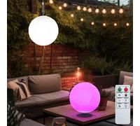 Lampada Solare Esterno Tavolo a Sospensione da Giardino Telecomando Akku RGB LED