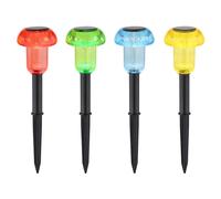 Lampada Solare Giardino per Esterni Colorato Chiodi Patio H 13,7 CM 4er Set [EEK: Inaditato]