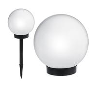 Green Blue Torce da giardino Lampada Solare Sfera Terra Luce al Suolo del Percorso Impermeabile Illuminazione Fino 8 Ore (Bianco, 1 pezzo - 20cm)