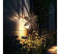 Lampada Solare Girandola Esterno a Spiedo Giardino Fiore Chiodi Ruggine LED H [EEK: Non valutato]
