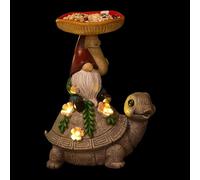 Lampada solare , Lampada solare da giardino - Statue di Nani da giardino solari,luce succulenta creativa della Corte di della resina 300mA per riunioni di Famiglia