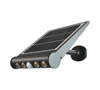 V-TAC Lampada LED da giardino 8W Con Pannello Solare 6400K Con Sensore PIR IP65