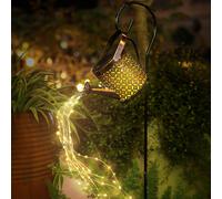 LAMPADA SOLARE LED ESTERNI IP65 IMPERMEABILE ANNAFFIATOIO LUCI GIARDINO DECORATI