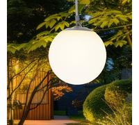 Lampada Solare Luce a Sospensione da Giardino Esterna Sfera Balcone LED H 75 CM