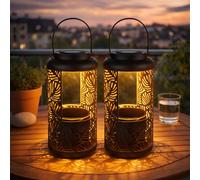 Luce Solare Lampada Esterno Decorazione Giardino Pendente Orientale LED 2er Set [EEK: Non valutato]