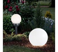 Lampada Solare Luce con Picchetto a Sfera per Esterni LED Giardino 2er Set