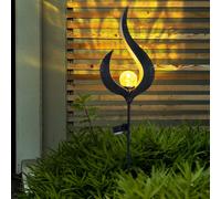 Lampada Solare Luce con Picchetto Batteria Decorazione Ottica a Fiamma IP44 LED