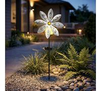 Lampada Solare Luce con Picchetto Girandola Esterno Balkondeko Fiore LED H 50 CM [EEK: Non valutato]
