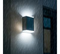 Lampada solare luce LED 2W da parete IP54 luce doppia CCT per esterni elegante