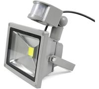 lampada solare, Luci di inondazione a LED Sensore di movimento for esterni 10W 30W 50W 100W, Luci di sicurezza 100LM/W, Luce da lavoro a LED IP66 super luminosa 3200K for garage, giardino e porta(20W)