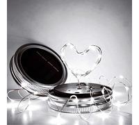 Lampada solare Mason Jar, lanterna solare for esterni in vetro for conserve, creativa, a energia solare, coforchio for bottiglia, 10 20 luci (2 m senza bottiglia)