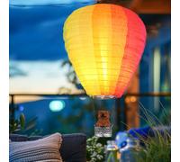 Lampada Solare Mongolfiera Esterno Sospensione Giardino Effetto Fuoco Bär Textil [EEK: Non valutato]