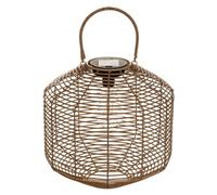 Lampada solare naturale in rattan H 30