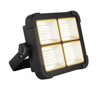 Lampada solare nera faretto da esterno lampada da officina resistente alle intemperie dimmerabile, base in vetro, 1x LED 15W 1000lm 4000K bianco neutro, LxLxH 18,5x5,5x14,5 cm