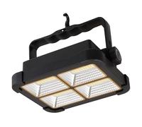 Lampada solare nera faretto da esterno lampada da officina resistente alle intemperie dimmerabile, base in vetro, 1x LED 15W 1000lm 4000K bianco neutro, LxLxH 18,5x5,5x14,5 cm