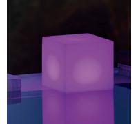 Lampada solare Newgarden Cuby a forma di cubo, altezza 20 cm Newgarden