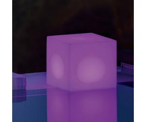 Lampada solare Newgarden Cuby a forma di cubo, altezza 20 cm Newgarden
