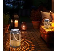 Lanterna solare da esterno Lanterna solare da esterno Boho decorativa Lanterna solare per giardino esterno, sospesa, LED, PxA 12 x 16 cm, set da 2