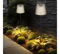 Lampada Solare per Esterni da Giardino Erspiess LED di Cristallo H 60 CM 2er Set