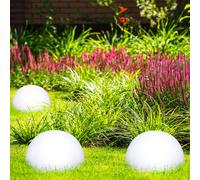 Lampada Solare per Esterni da Parete Lampione LED Semi Sfera Giardino 1-5er Set
