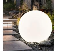 Lampada Solare per Esterni Luce Sferica IP44 Chiodi Batteria Bianco Caldo LED
