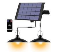 Lampada Solare Per iIerni Ed Esterni,IP65 Lampada A Sospensione Solare Con Telecomando,Lampade Solari Per Interni Ed Esterni,Lampade A Sospensione Per Giardino,Terrazza,Balcone