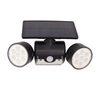 Lampada Solare Rotante a Doppia Testa Tonda Outdoor 3D Led Human Sensing Cortile Paesaggio Lampione Solare Doppia Testa Rotante Illuminazione Lampada da Parete Lampada da Paesaggio