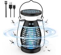 Lampada solare Zapper 4200 V Mosquito Zapper Electric Mosquito Killer Lamp Rechargeable Fly Zapper Indoor Outdoor Hangable Cordless Insect Killer Waterproof Mosquito Control for Home bubbacare