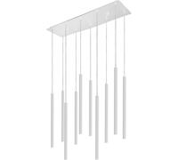Lampada Sospensione Culto Bianco Metallo Tondo 10-flmg Design Moderno Soggiorno [EEK: E]