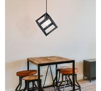 Lampada Sospensione Gabbia Design Dormire Camera Faretto Coprire a Nero [EEK: Non valutato]