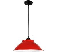 Lampada Sospensione Moderna in Metallo Industria Country V-intage Lampadario Semplice con Coperchio a Vaso E27 Base Retro Fattoria, Lampadari Moderni