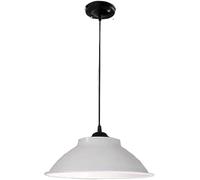 Lampada Sospensione Moderna in Metallo Industria Country V-intage Lampadario Semplice con Coperchio a Vaso E27 Base Retro Fattoria, Lampadari Moderni