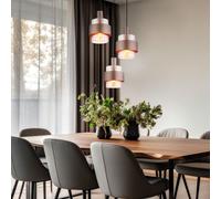 Lampada Sospensione Soffitto a Sala Pranzo Vetro Amber 3-Flammig [EEK: Inaditato]