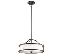 Lampada Sospensione Soffitto Luce a Acciaio Stagno D 45,7 CM Sala da Pranzo [EEK: Non valutato]