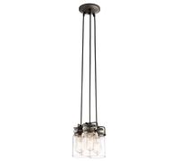 Elstead Lighting Brinley lampada sospesa 3x60 W marrone KL-BRINLEY3-OZ
