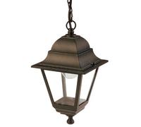 Lampada Sospesa Colore Nero per Esterno Linea Mini Quadrata Sovil